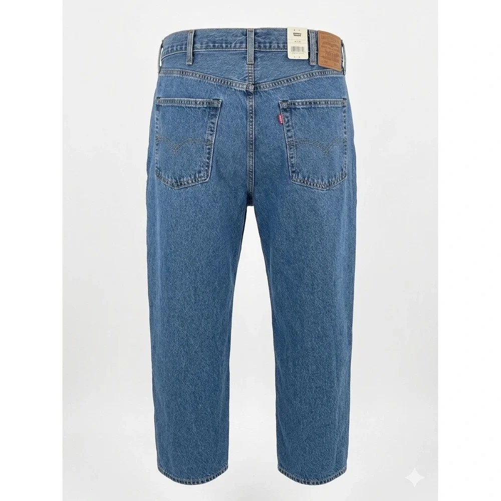 Levis Premium 578 Baggy Jeans 40x30 Blue Med Wash Wide Leg 90s Style See Notes